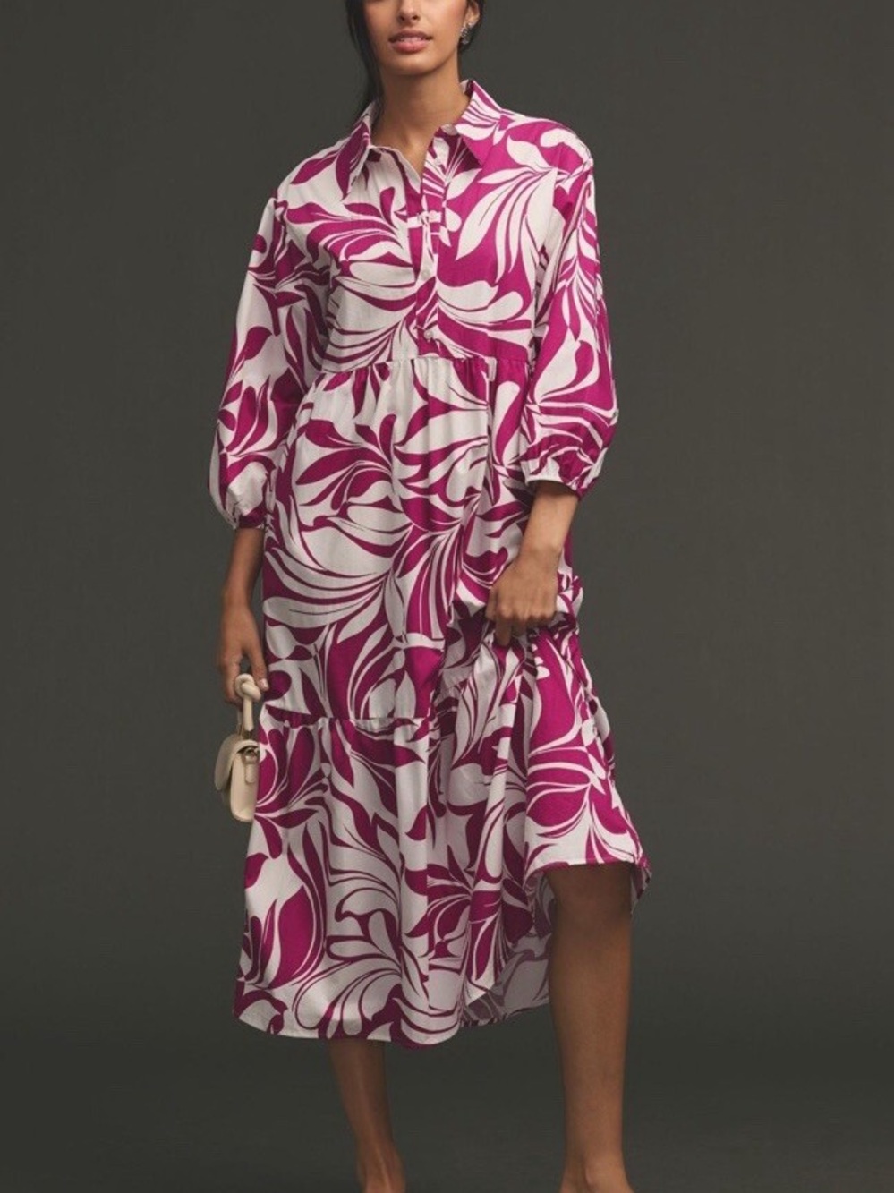 Magenta Floral Bettina Dress